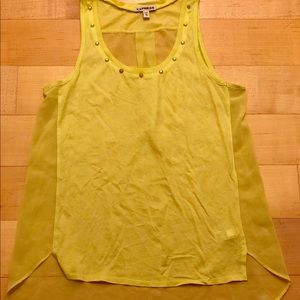 Express lime green top